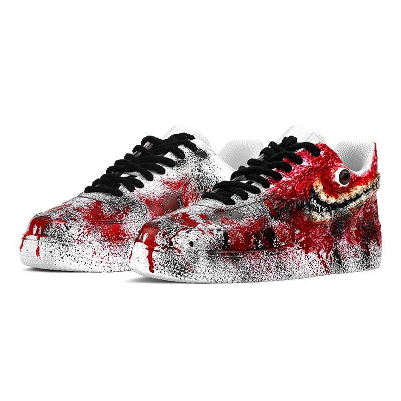 [Custom ET alien Cthulhu] Male Air Force 1 Low Skate shoes