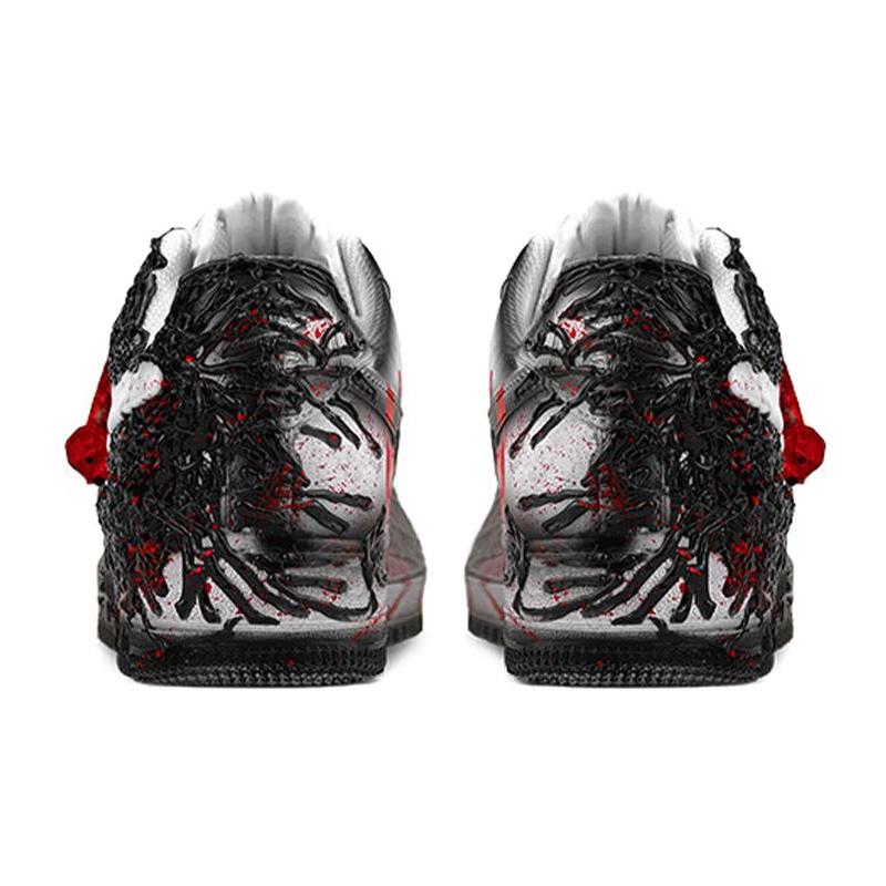 [Custom Men's Venom Cthulhu black and red]  Air Force 1 Skateboarding Shoes Men Low-top Black/Red