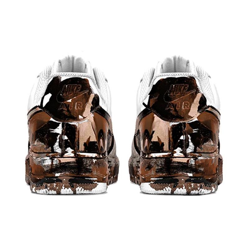 [Custom Men's ink-wash painting]  Air Force 1 Skateboarding Shoes Men Low-top Brown/Black