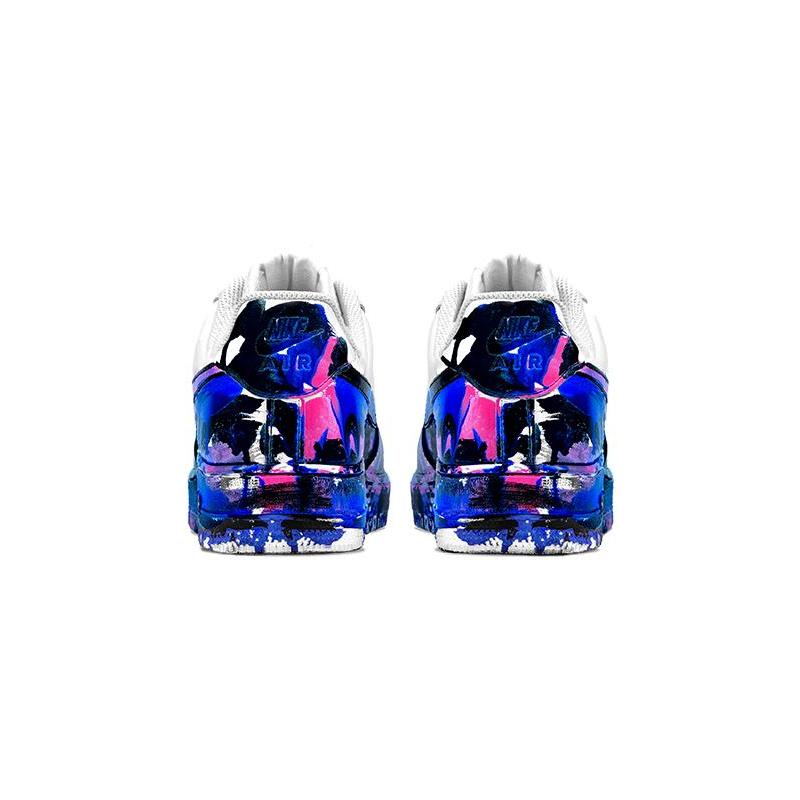 [Custom Men's blue and pink style] Male  Air Force 1 Low Skate shoes