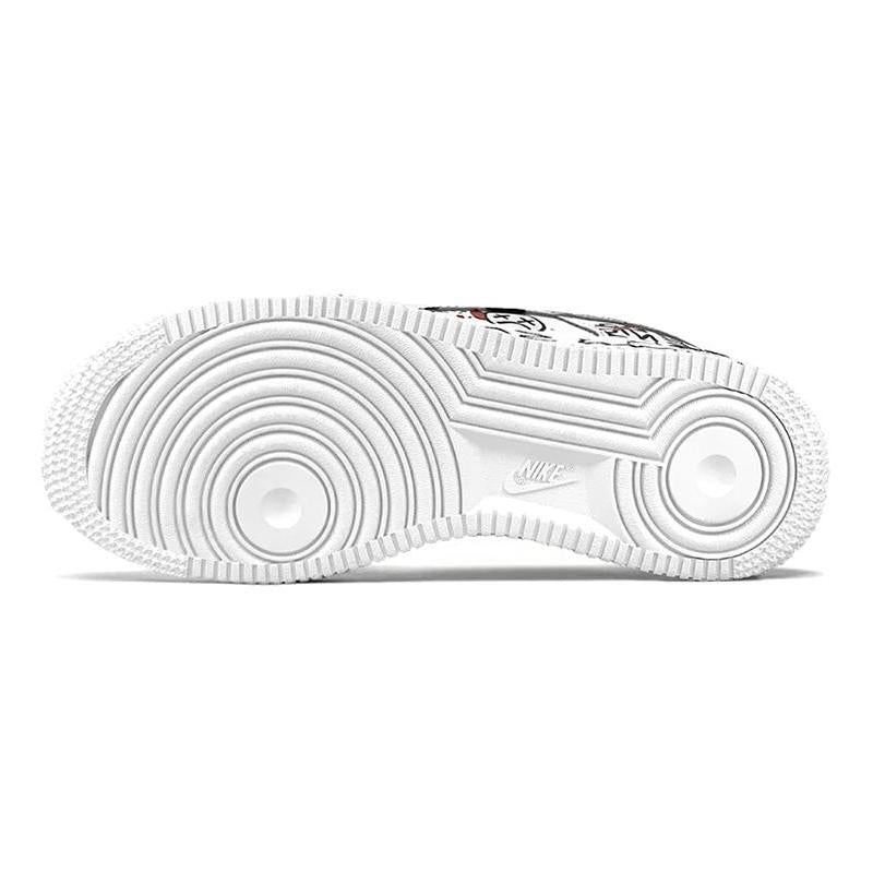 [Custom Men's street graffiti in GD color]  Air Force 1 Skateboarding Shoes Men Low-top White/Blue/Black