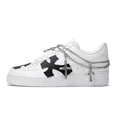 [Custom Men's low-top Baroque lover sneakers]  Air Force 1 Skateboarding Shoes Men