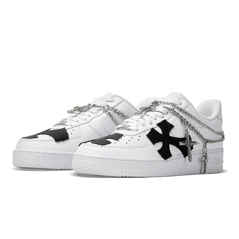 [Custom Men's low-top Baroque lover sneakers]  Air Force 1 Skateboarding Shoes Men