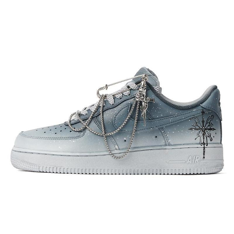 [Custom Men's low-top rose boy sneakers]  Air Force 1 Skateboarding Shoes Men