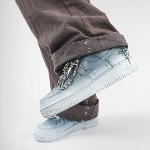 [Custom Men's low-top rose boy sneakers]  Air Force 1 Skateboarding Shoes Men