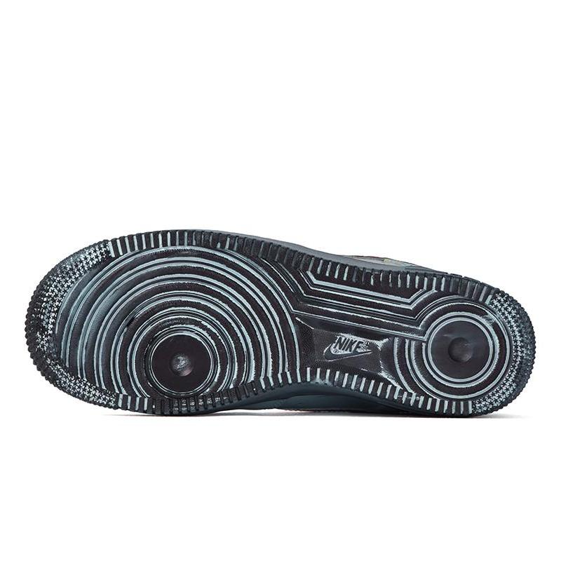 [Custom Men's low-top blue Rhapsody sneakers]  Air Force 1 Skateboard Shoes Men Low-Top Blue/Red/Yellow