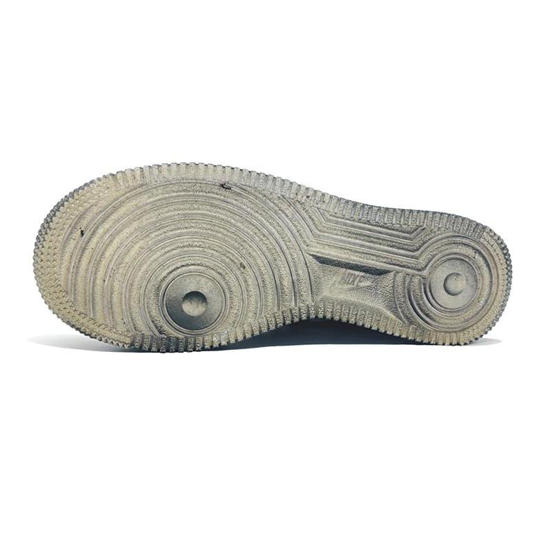 [Custom Men's style with aged scratches in black]  Air Force 1 Skateboarding Shoes Men Low-top Black