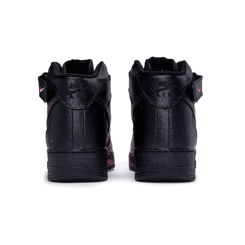 [Custom Male and female interstellar Light Powder]  Air Force 1 Skateboard Shoes Unisex Mid-Top Pink