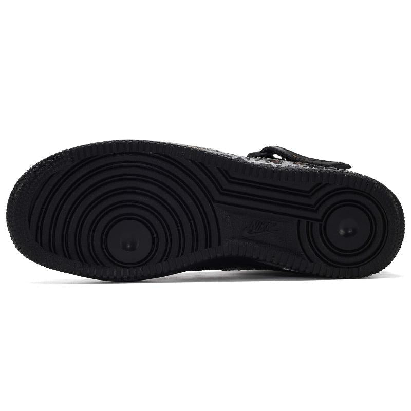 [Custom The male and female versions of SNAKE]  Air Force 1 Skateboard Shoes Unisex High-Top Black White