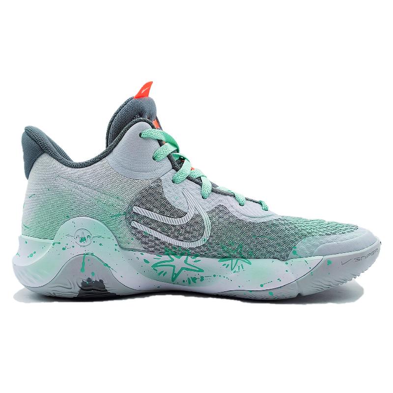 [Custom Mint bomb]  KD Trey 5 X Basketball Shoes Unisex Mid-top Cyan