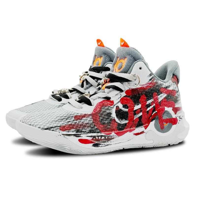 [Custom Lost in the mist]  KD Trey 5 Basketball Shoes Unisex Low-top Gray