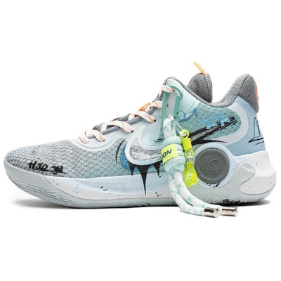 [Custom Summer mint]  KD Trey 5 IX Basketball Shoes Unisex Mid-Top Mint Blue
