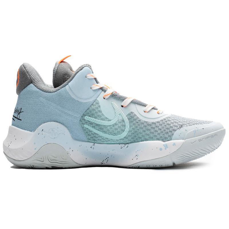 [Custom Summer mint]  KD Trey 5 IX Basketball Shoes Unisex Mid-Top Mint Blue