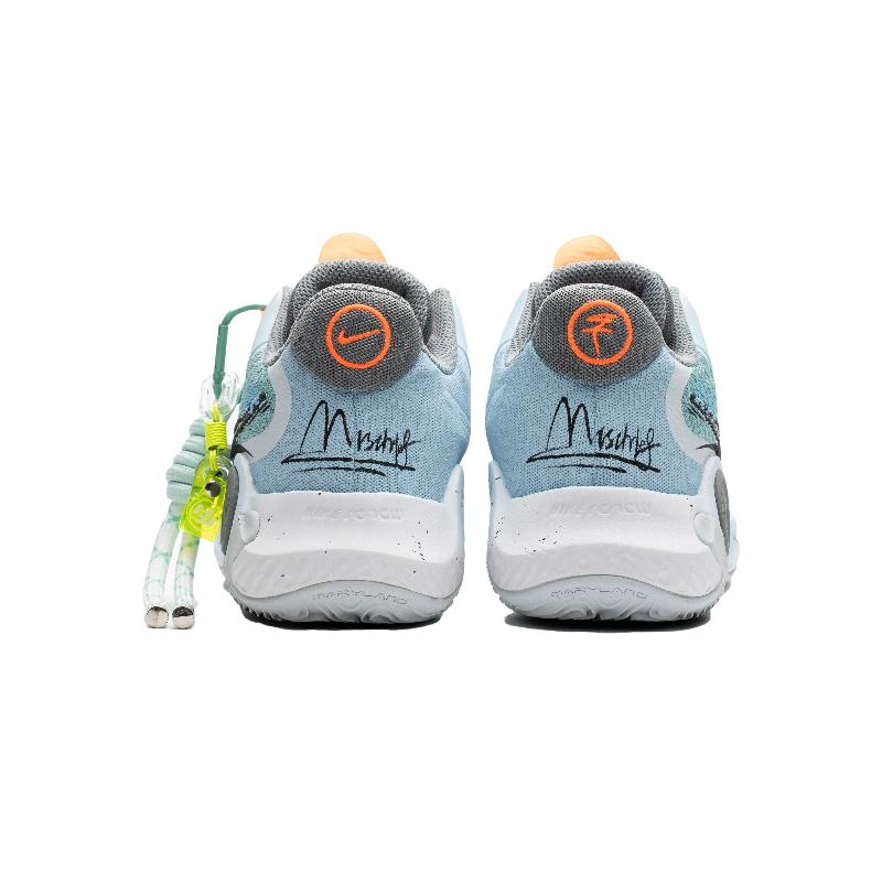 [Custom Summer mint]  KD Trey 5 IX Basketball Shoes Unisex Mid-Top Mint Blue