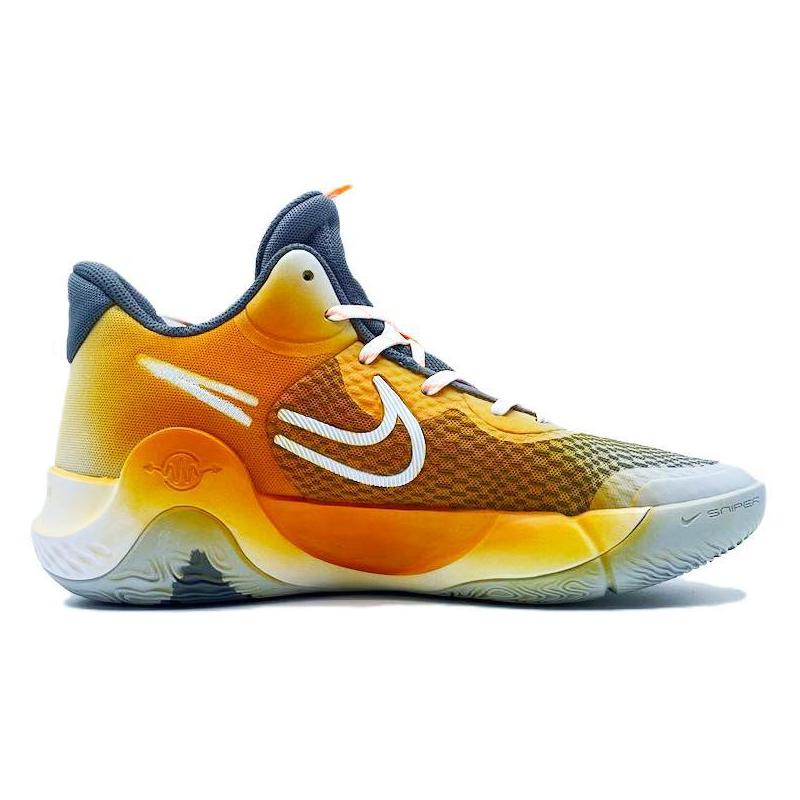 [Custom Sunset Coast]  KD Trey 5 IX Basketball Shoes Men Mid-top Yellow