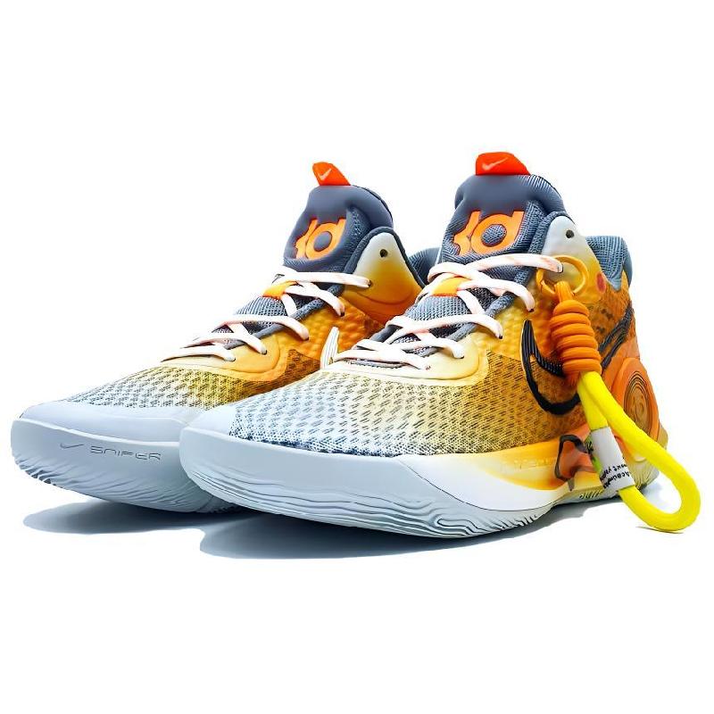 [Custom Sunset Coast]  KD Trey 5 IX Basketball Shoes Men Mid-top Yellow