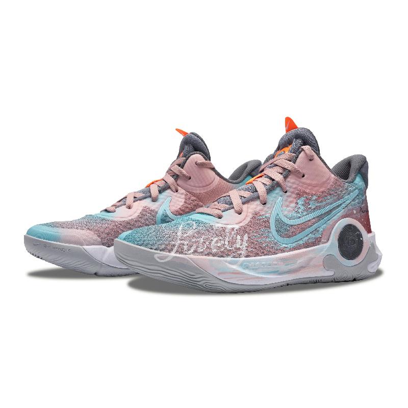 [Custom Sunset flight]  KD Trey 5 IX Basketball Shoes Unisex Mid-Top Blue
