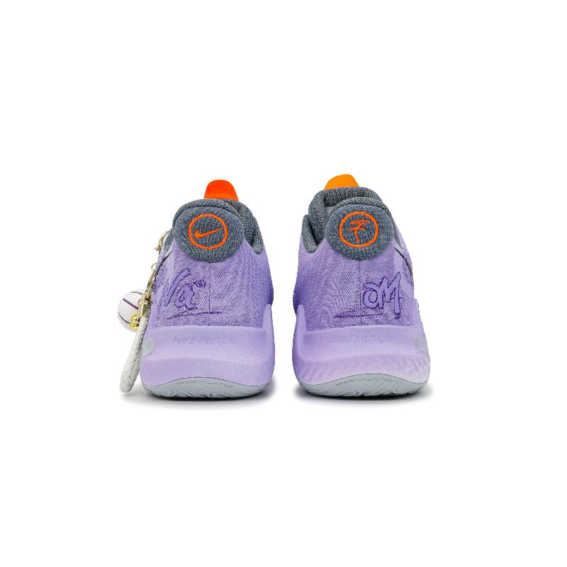 [Custom Purple Dance Soars for both men and women]  KD Trey 5 IX Vintage Basketball Shoes Unisex Mid-Top Purple/Black/Gray