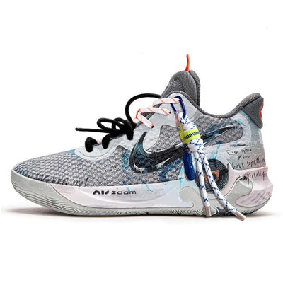 [Custom The Sea of Disappointment]  KD Trey 5 IX Basketball Shoes Unisex Mid-Top Gray/White