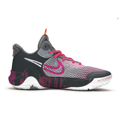 [Custom Little Rabbit Rhapsody]  KD Trey 5 Basketball Shoes Unisex Mid-Top Gray/Pink