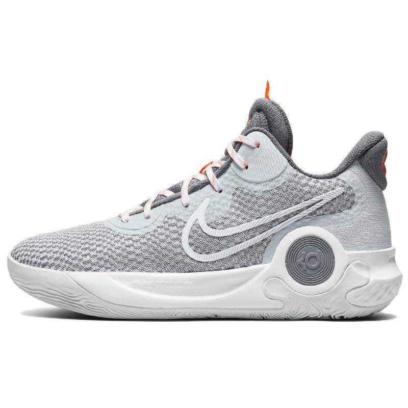 [Custom Green wind and bamboo shadows]  KD Trey 5 Basketball Shoes Unisex Mid-Top Gray/Blue