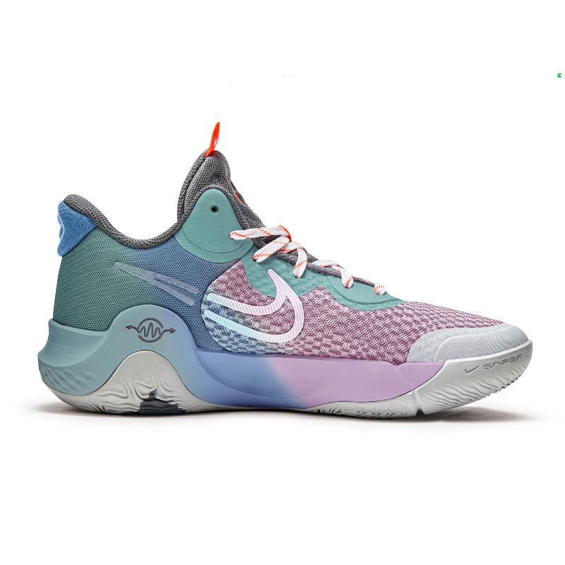 [Custom Blue and Pink Miracle]  KD Trey 5 Basketball Shoes Unisex Mid-Top Blue/Pink