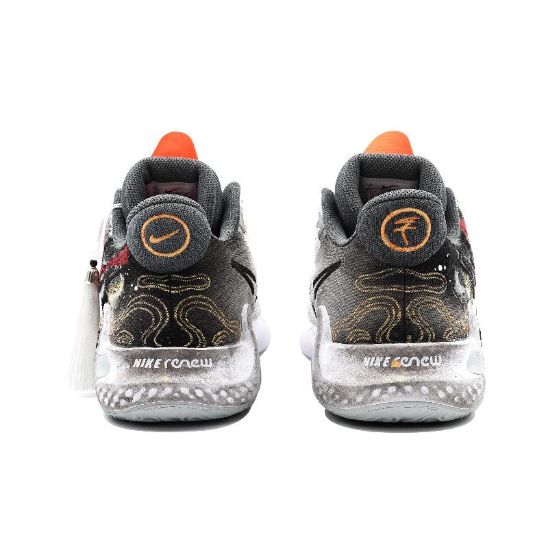 [Custom Wukong Drawing]  KD Trey 5 IX Basketball Shoes Unisex Mid-Top White