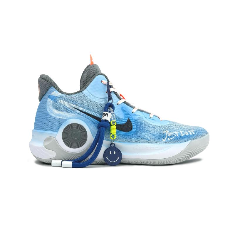 [Custom Glacier Berry Blast]  KD Trey 5 IX Basketball Shoes Unisex Mid-Top Blue Pink