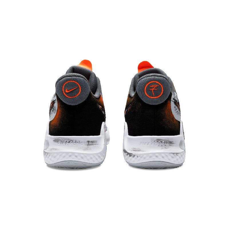 [Custom The flames of war spread like wildfire]  KD Trey 5 IX Basketball Shoes Unisex Mid-Top Black Gray