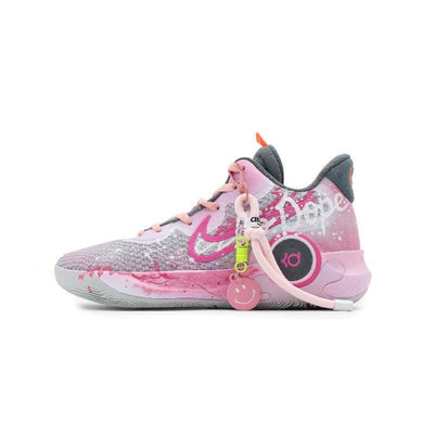 [Custom Pink Lady]  KD Trey 5 IX Basketball Shoes Unisex Mid-Top White