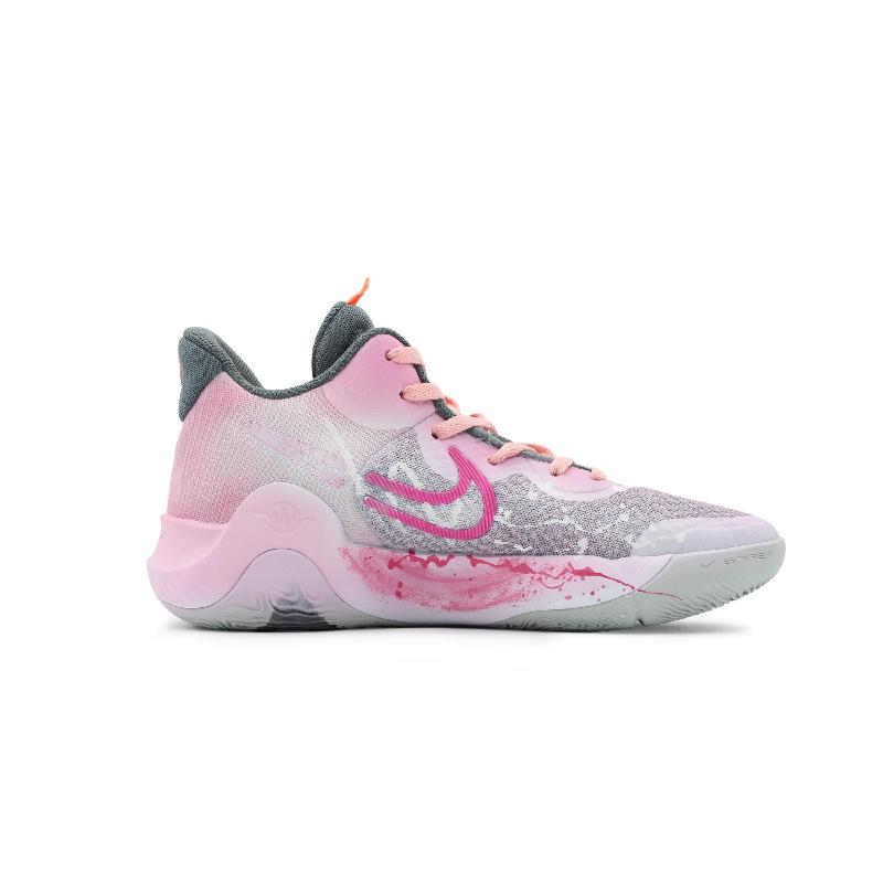 [Custom Pink Lady]  KD Trey 5 IX Basketball Shoes Unisex Mid-Top White