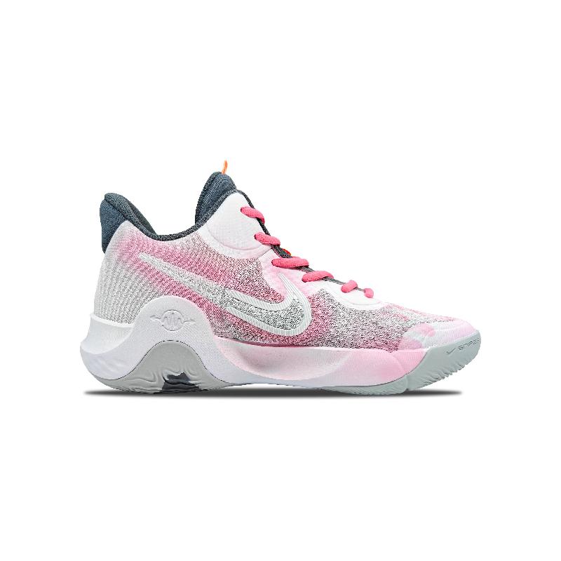 [Custom Sweet cherry blossoms for men and women]  KD Trey 5 IX Basketball Shoes Unisex Low-Top White/Pink