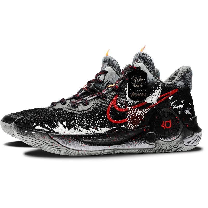[Custom Devil Angel - Venom]  KD Trey 5 IX Basketball Shoes Unisex Mid-Top Red