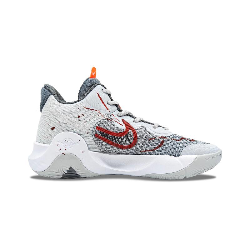 [Custom Splash Ink Venom 2.0]  KD Trey 5 IX Basketball Shoes Unisex Mid-top Gray-red-white