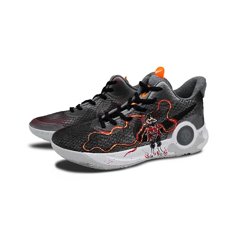 [Custom The black myth of Nezha]  KD Trey 5 IX Basketball Shoes Unisex Low-Top Red, Gold