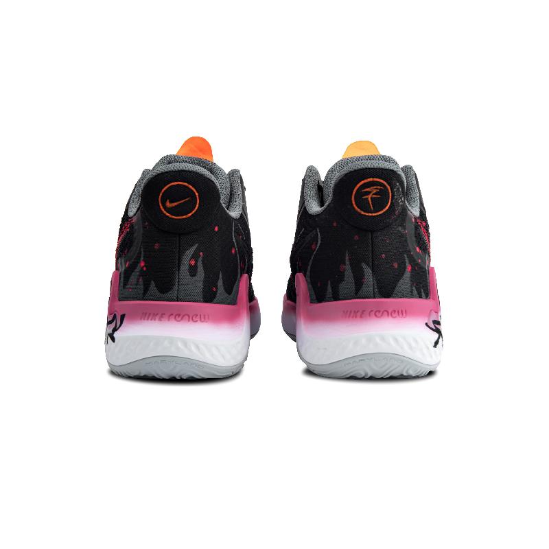 [Custom Death Flame]  KD Trey 5 IX Basketball Shoes Unisex Mid-Top Black/Gray/Red/Yellow