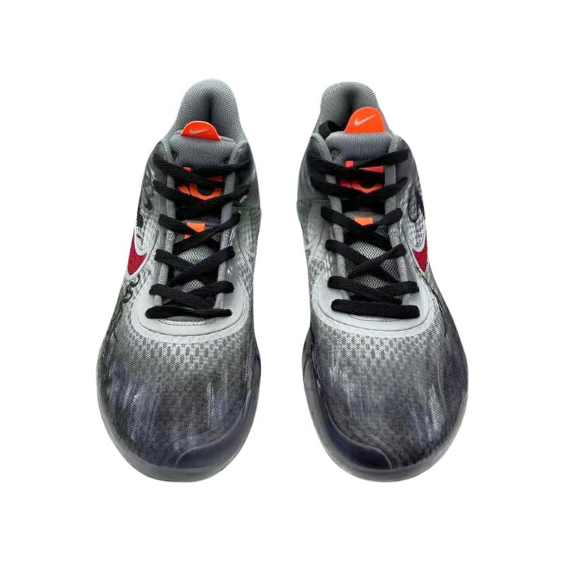 [Custom Dark mythological black and grey for both men and women]  KD Trey 5 IX Basketball Shoes Unisex Mid-Top Red