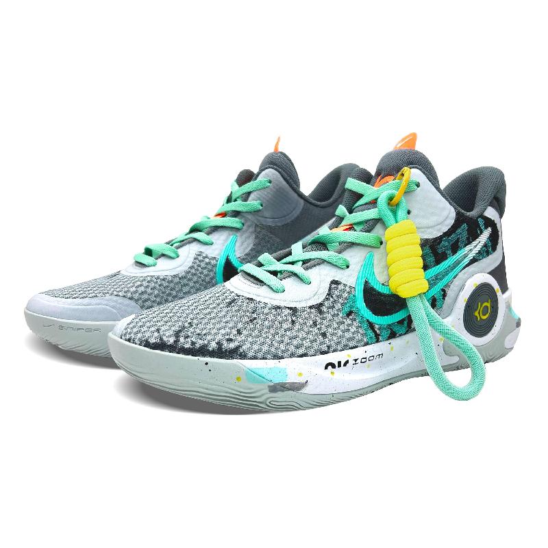 [Custom Dark night]  KD Trey 5 IX Basketball Shoes Unisex Mid-Top Black/Green