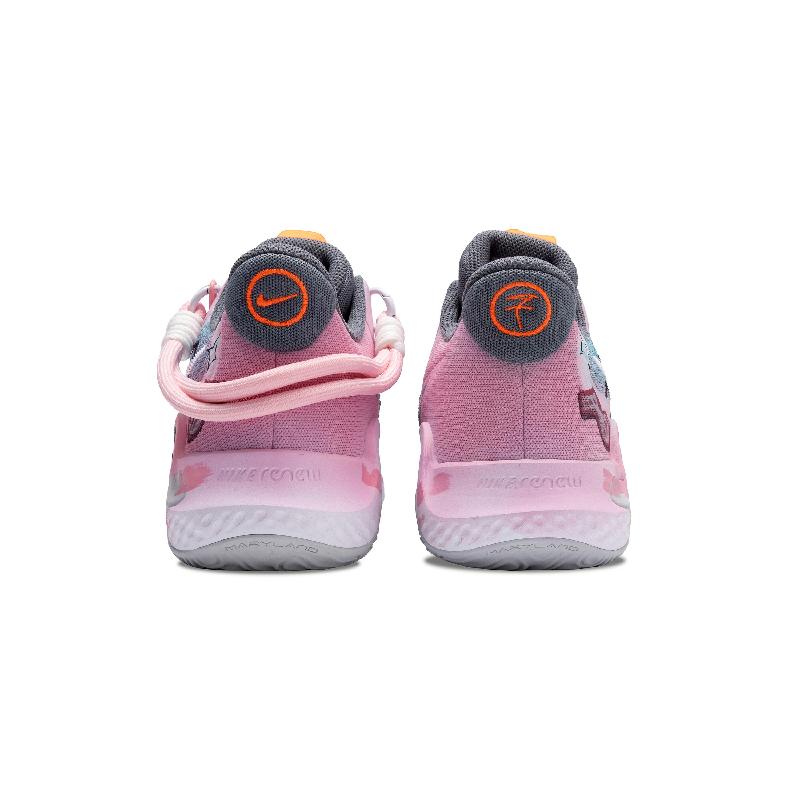 [Custom The City of Dazzling Light]  KD Trey 5 IX Basketball Shoes Unisex Mid-Top Blue/Pink