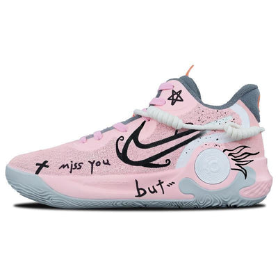 [Custom Unparalleled beauty]  KD Trey 5 IX Basketball Shoes Unisex Mid-Top Pink/Black