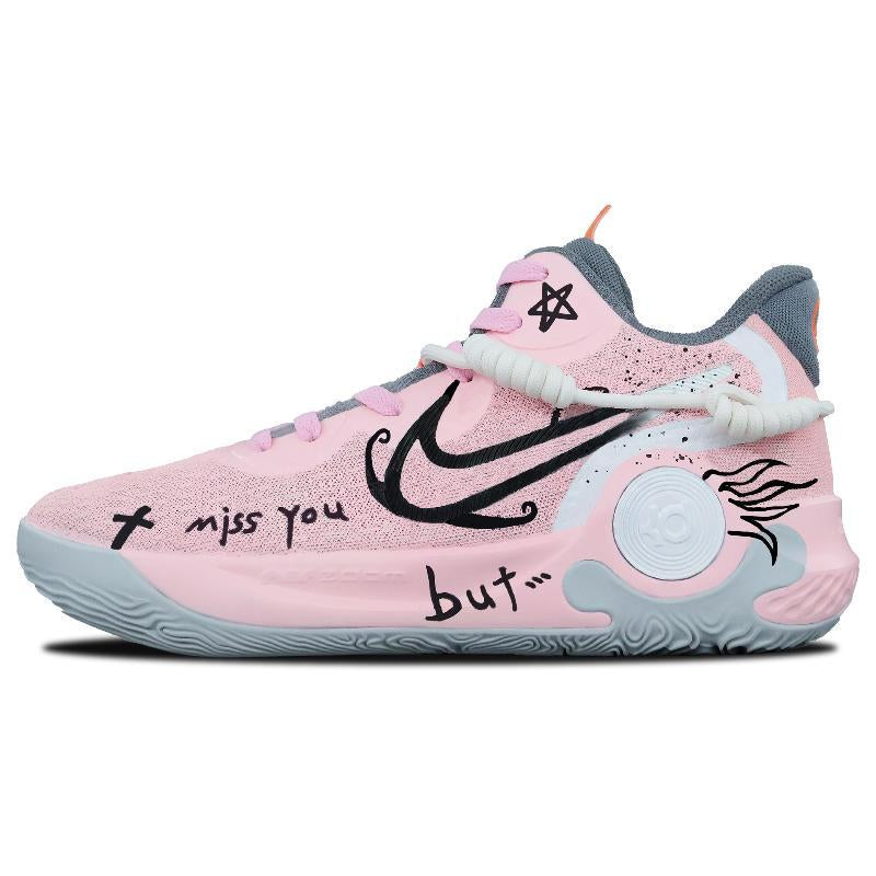 [Custom Unparalleled beauty]  KD Trey 5 IX Basketball Shoes Unisex Mid-Top Pink/Black