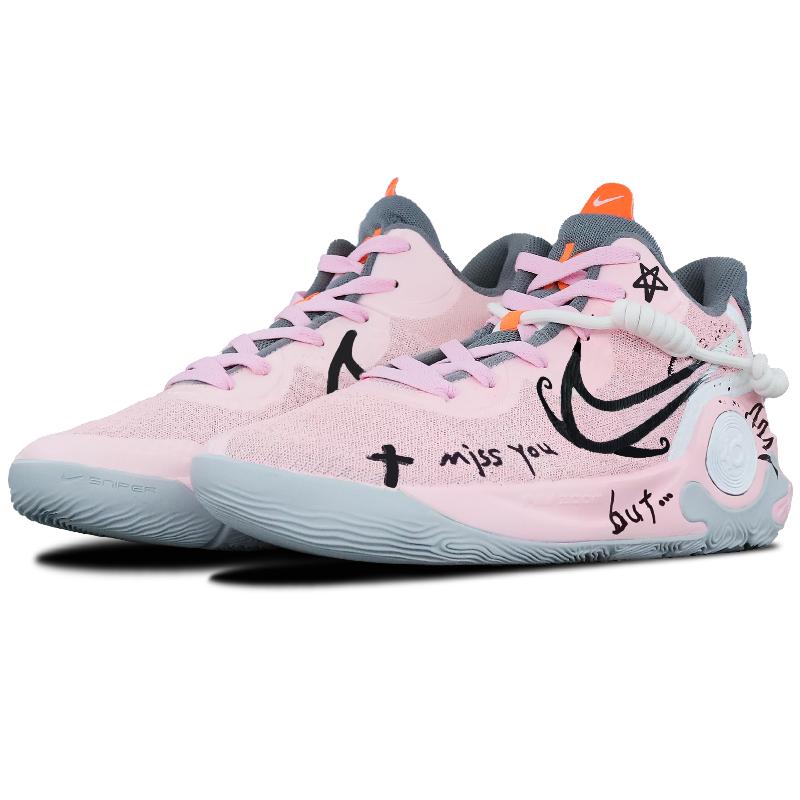 [Custom Unparalleled beauty]  KD Trey 5 IX Basketball Shoes Unisex Mid-Top Pink/Black
