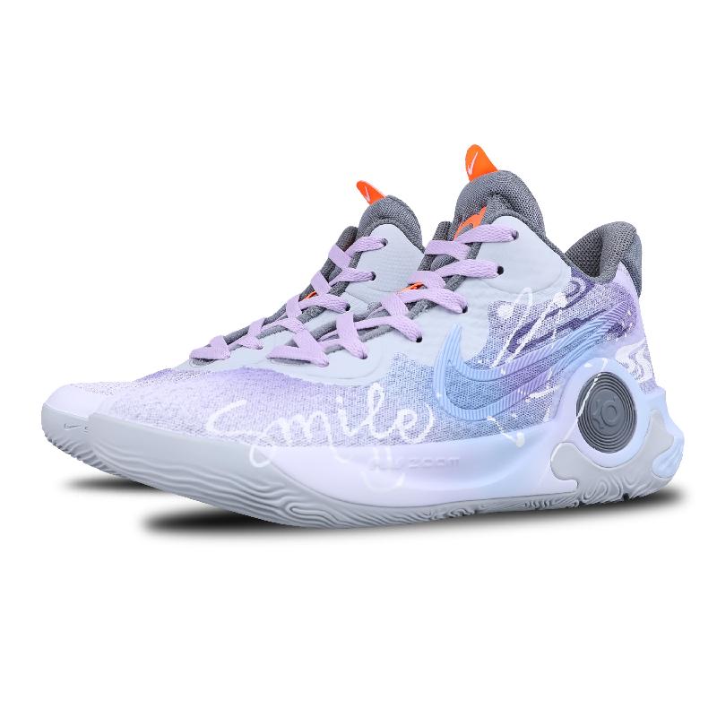 [Custom Zero Gravity]  KD Trey 5 IX Basketball Shoes Unisex Mid-Top Blue