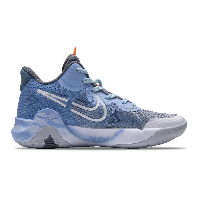 [Custom Blue planet]  KD Trey 5 IX Basketball Shoes Unisex Mid-Top Blue