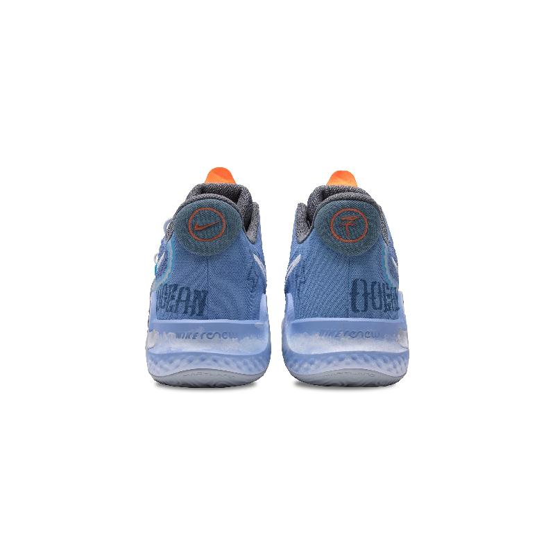 [Custom Blue planet]  KD Trey 5 IX Basketball Shoes Unisex Mid-Top Blue