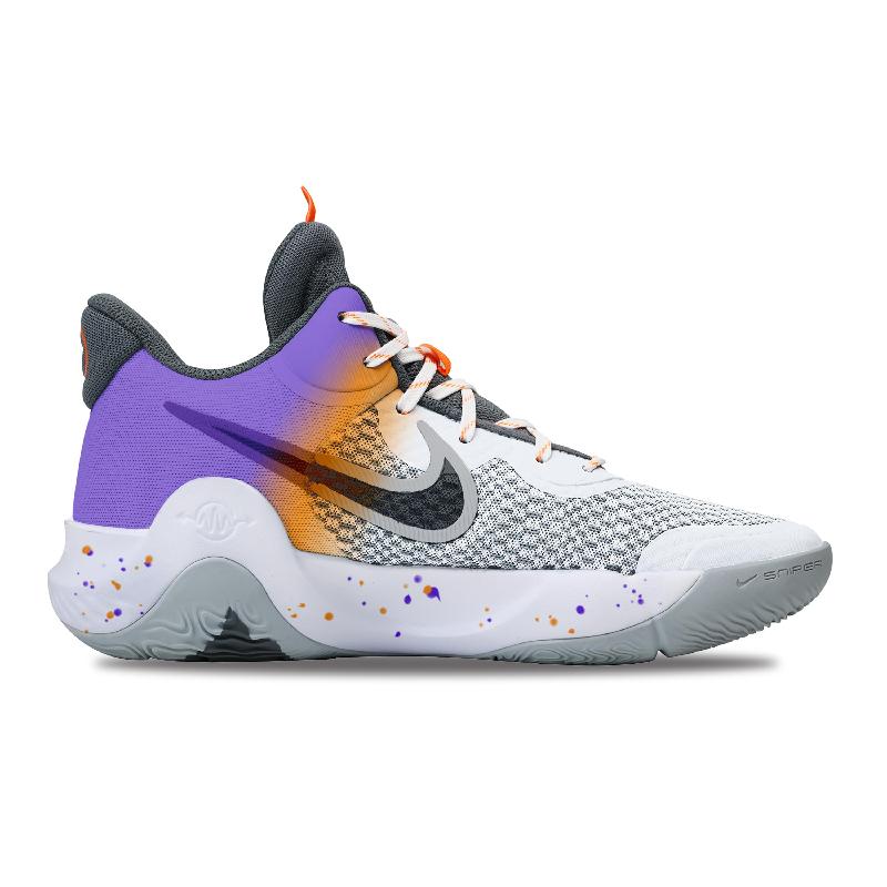[Custom SUNS of the same style for both men and women]  KD Trey 5 IX Basketball Shoes Unisex Mid-Top Gray/Orange/Purple/White/Black
