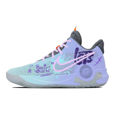 [Custom Unisex fashion fantasy]  KD Trey 5 IX Basketball Shoes Unisex Mid-Top Blue/Purple