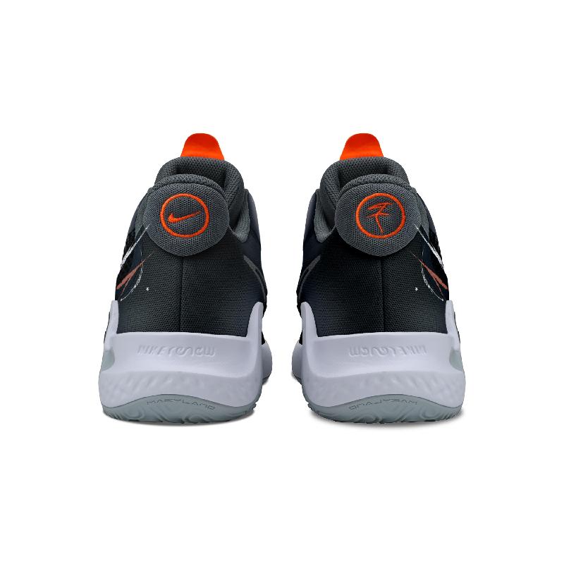 [Custom Unisex Dawn Frontline style]  KD Trey 5 IX Basketball Shoes Unisex Mid-Top Black/Gray/Orange