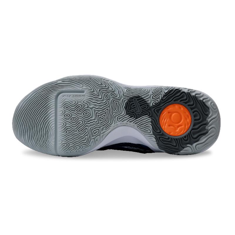 [Custom Unisex Dawn Frontline style]  KD Trey 5 IX Basketball Shoes Unisex Mid-Top Black/Gray/Orange