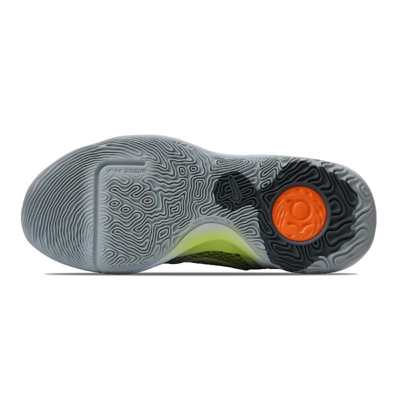 [Custom Unisex violent spiders]  KD Trey 5 IX Basketball Shoes Unisex Mid-Top Grey/Green/Black/White